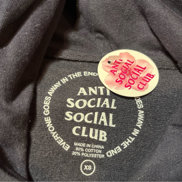 NWT Sold out Anti Social Social Club (ASSC) X Midnight Games Unisex Hoodie XS - Picture 5 of 7